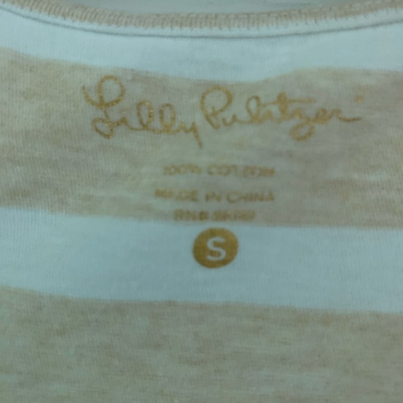 Lilly Pulitzer Tideline Dress Heathered Sand Bar Sandy Size S - Picture 2 of 4